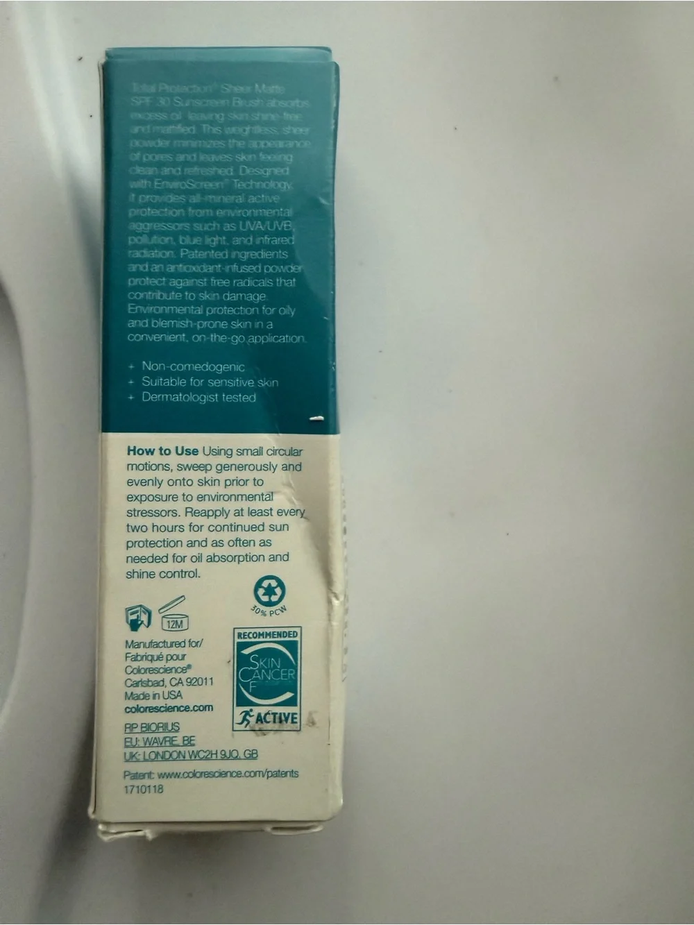 Colorescience Sunforgettable Sheer Matte Sunscreen SPF 30